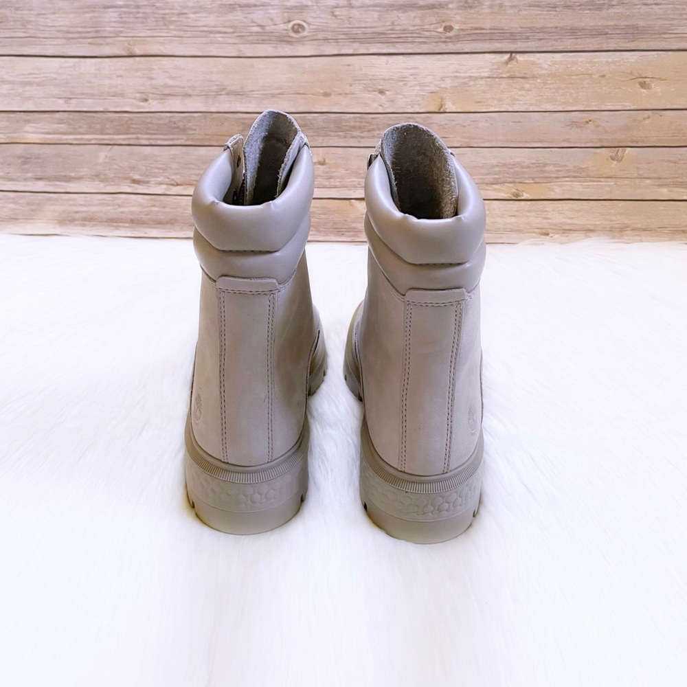 Timberland Women’s Cortina Valley 6 Inch Waterproof Light Taupe Boots - Picture 3 of 7
